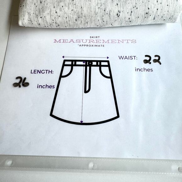 J. Jill Womens Midi Skirt Size 3X Speckled Pull On Stretch Minimal Neutral Ivory - Picture 6 of 6